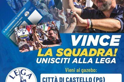 La Lega Altotevere torna in piazza, Baglioni: “Campagna tesseramento e due raccolte firme”