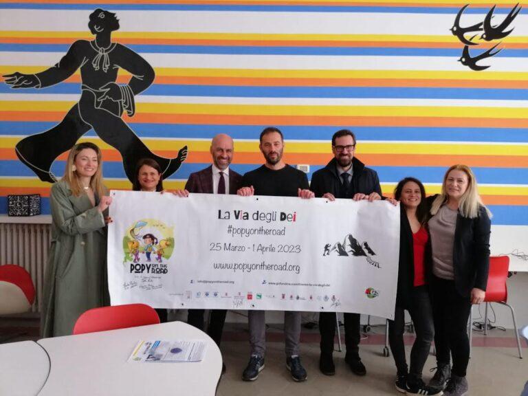 Alla primaria Garibaldi di Umbertide  la conferenza stampa di presentazione inerente all’iniziativa “Popy on the road – La Via degli Dei”