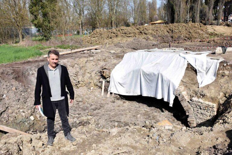 Ponte in pietra e mattoni affiora dagli scavi della Variante del Cassero. Assessore Carletti: “stiamo analizzando l’interesse storico del manufatto di concerto con la Soprintendenza Archeologia Belle Arti e Paesaggio dell’Umbria”