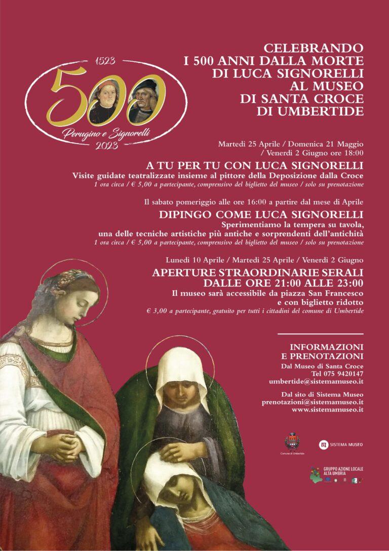 500 anni dalla morte di Luca Signorelli, al Museo Comunale Santa Croce di Umbertide, una serie di iniziative per il mese di aprile, maggio e giugno 2023