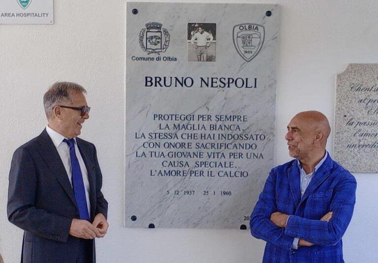 Olbia rende omaggio al “nostro” Bruno Nespoli