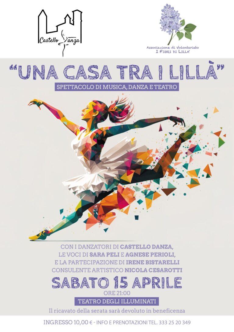 “Una casa tra i Lillà”, sabato 15 aprile agli Illuminati spettacolo di Musica, Danza e Teatro