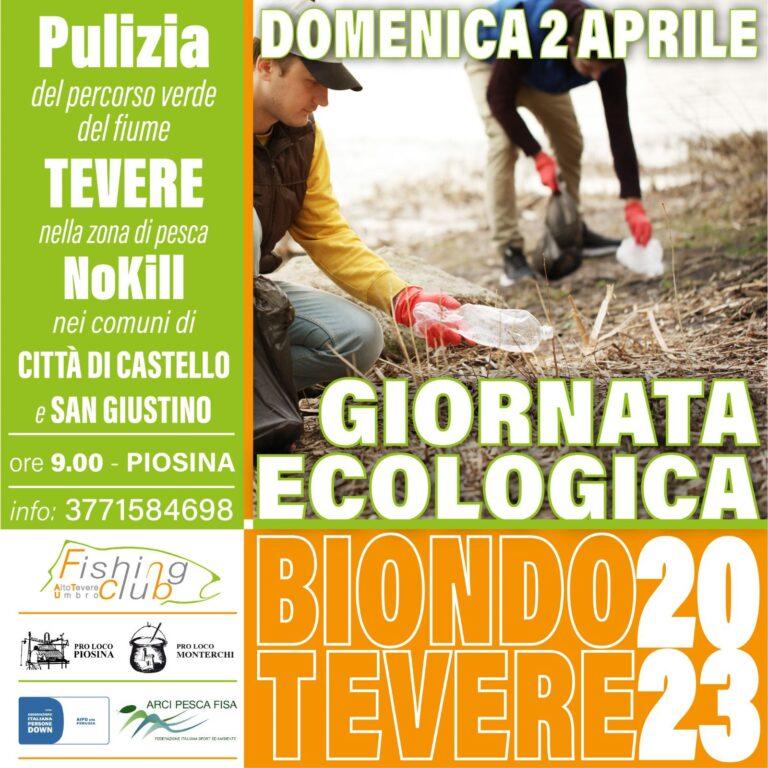 “Pulizia ecologica nel tratto di fiume no-kill tra i comuni di Città di Castello e San Giustino: ritrovo in piazza a Piosina”