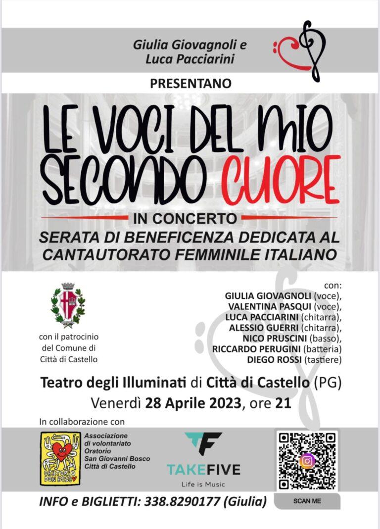 Venerdì 28 aprile agli Illuminati, Le voci del mio secondo cuore”