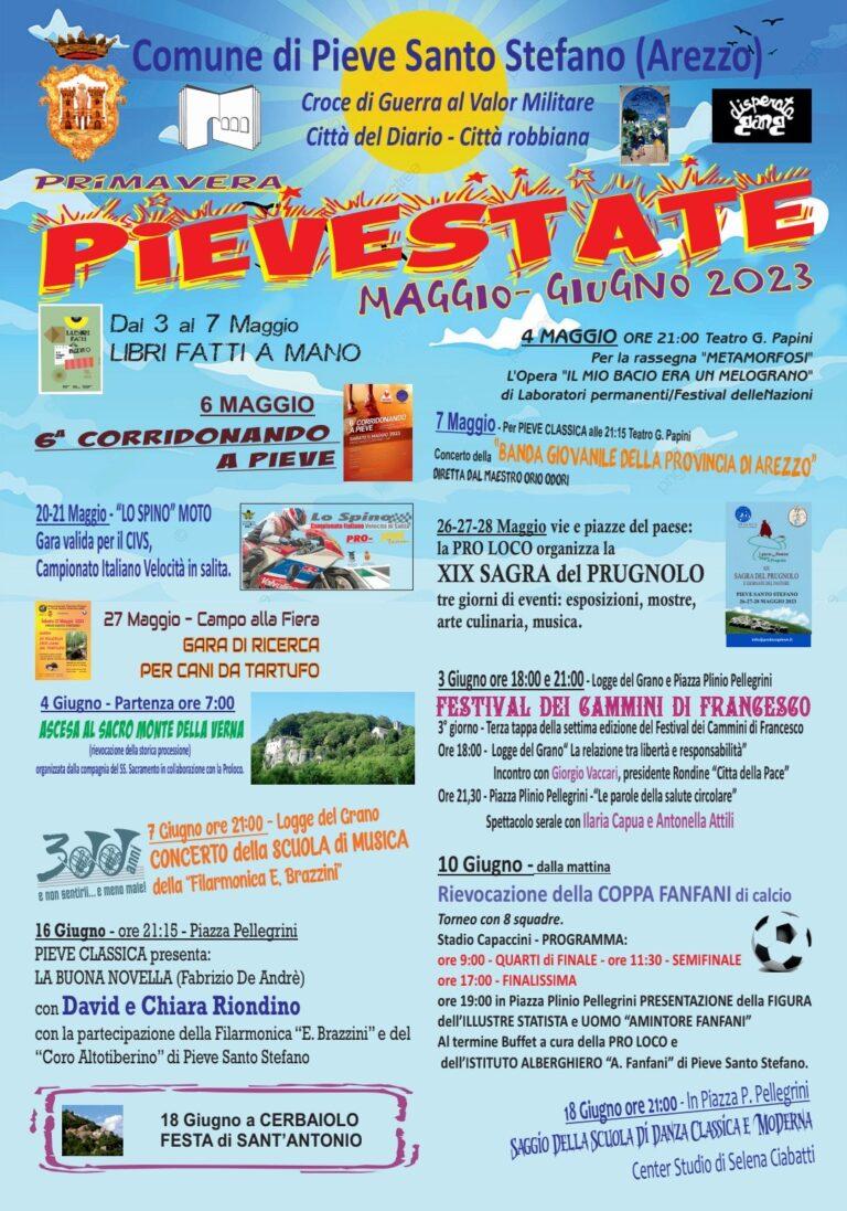 Pievestate 23, il programma completo