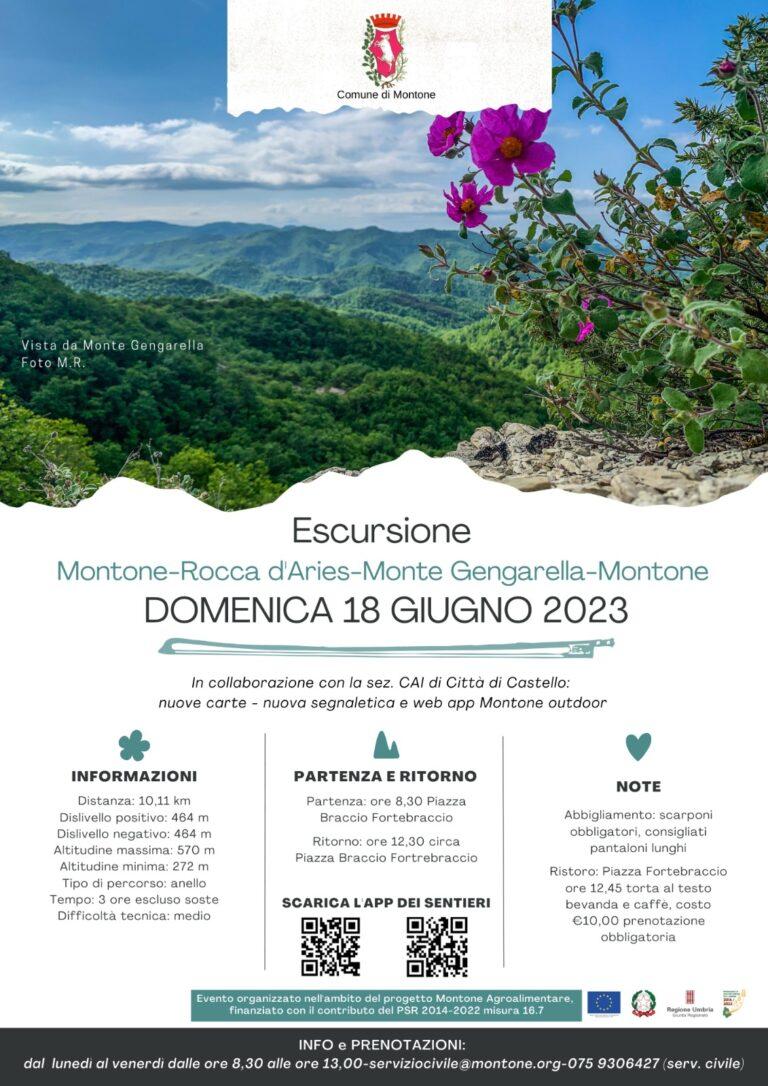 Montone – Inaugurazione nuove carte, segnaletica e web app dei sentieri del borgo. Appuntamento domenica 18 giugno. Escursione tra natura e bellezze del territorio