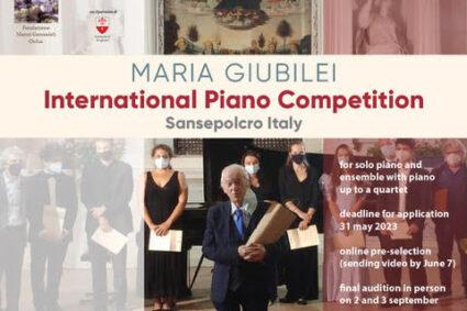 22° edizione del concorso pianistico Maria Giubilei, è record di iscrizioni