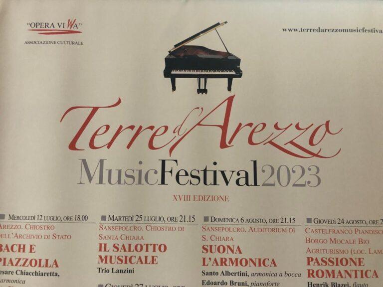 Il Festival Terre di Arezzo fa tappa a Sansepolcro, con il salotto musicale