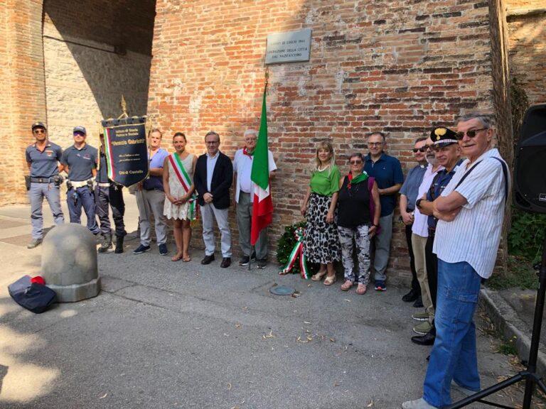 Celebrato a Porta Santa Maria Maggiore il settantanovesimo anniversario della Liberazione della città