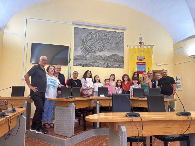 Attestati a quattro ragazzi che hanno ottenuto importanti successi internazionali, il Comune di San Giustino premia le giovani grandi atlete della Scuola di danza Lama