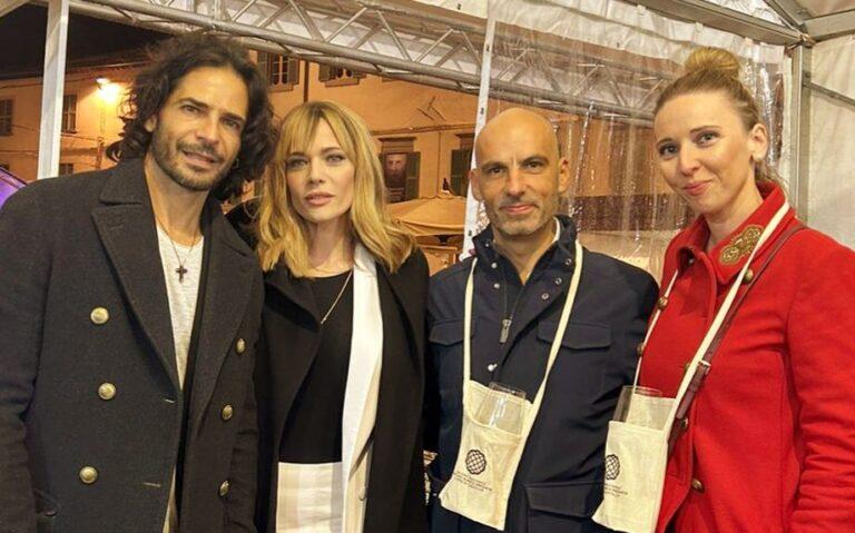Laura Chiatti e Marco Bocci al salone nazionale Bianco Pregiato