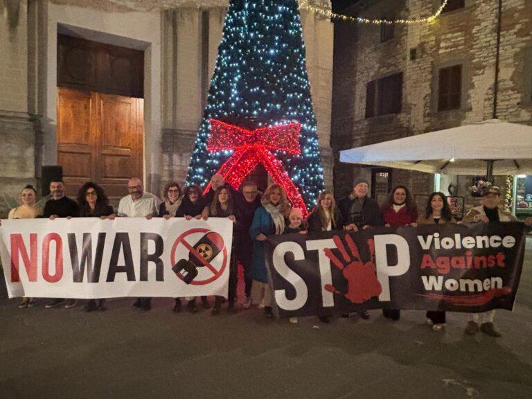 A Gubbio flashmob contro le guerre e la violenza sulle donne