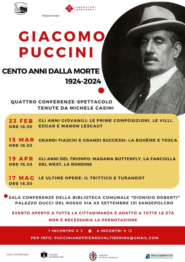 Laboratori Permanenti: gli eventi del 23 febbraio un evento per la Festa della Toscana 2023 e un ciclo di incontri per il centenario della morte di Giacomo Puccini