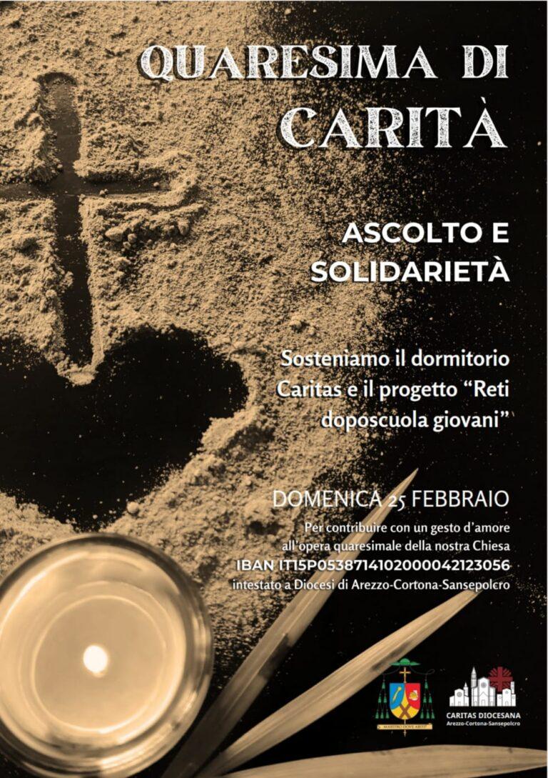 Diocesi Arezzo-Cortona-Sansepolcro: Quaresima, un tempo per essere testimoni di vita, pace e riconciliazione