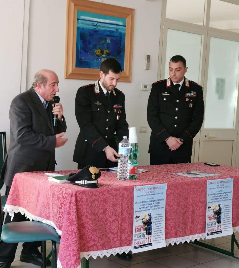 Tuoro sul Trasimeno: campagna di sensibilizzazione contro le truffe. L’arma dei Carabinieri incontra la popolazione