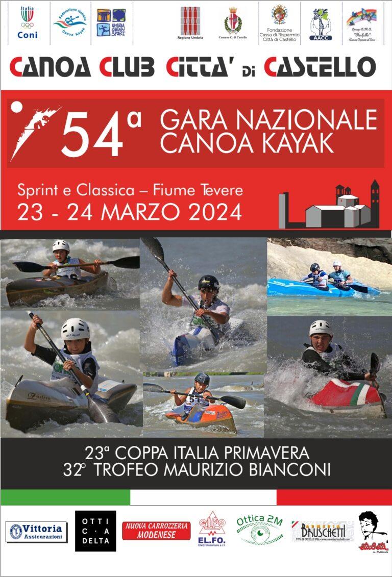 Città di Castello: Gara Nazionale Canoa Kayak, al via la 54esima edizione. Il programma delle gare