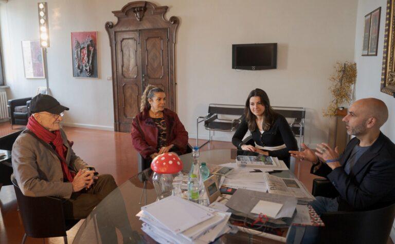 Leonide “Lorca” Massine, artista, ballerino e coreografo di fama mondiale ricevuto dal sindaco Luca Secondi e dall’assessore alla Cultura, Michela Botteghi