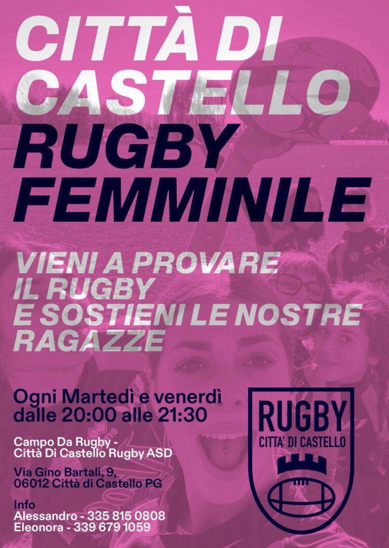 La palla ovale si tinge di “rosa”. A Città di Castello, la prima squadra di rugby femminile seniores a livello regionale pronta a partecipare alla prossima edizione della Coppa Italia