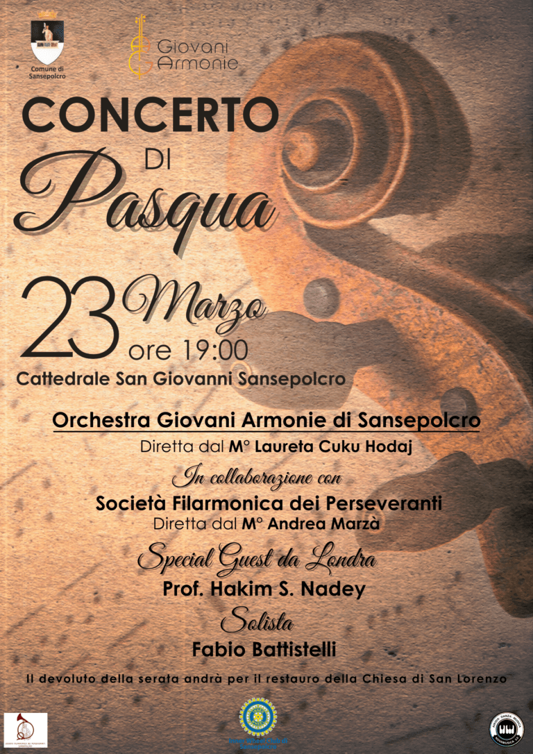 Concerto di Pasqua in Cattedrale a Sansepolcro: appuntamento il 23 marzo alle 19.00