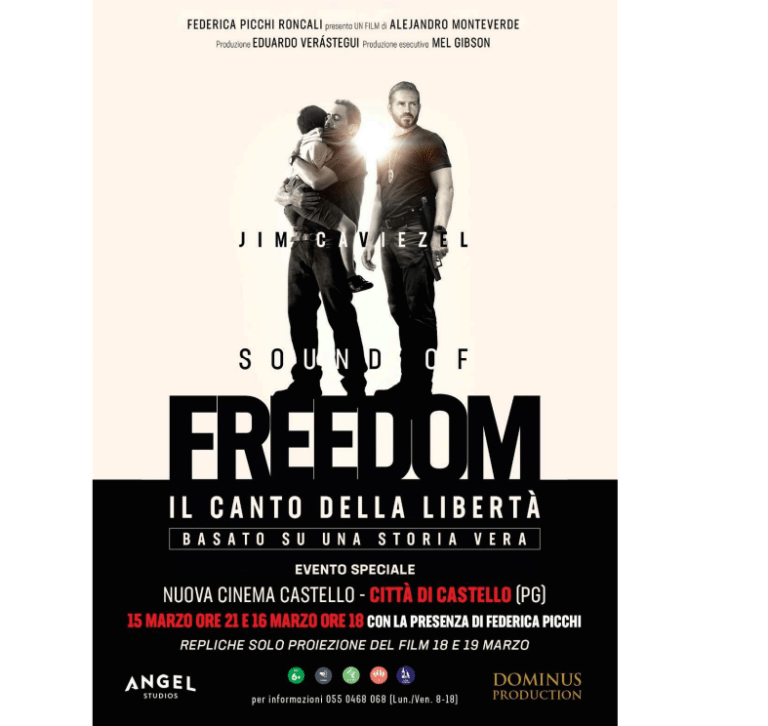 “Sound of Freedom – Il Canto della Libertà” al Nuovo Cinema Castello venerdi 15 marzo alle ore 21.00