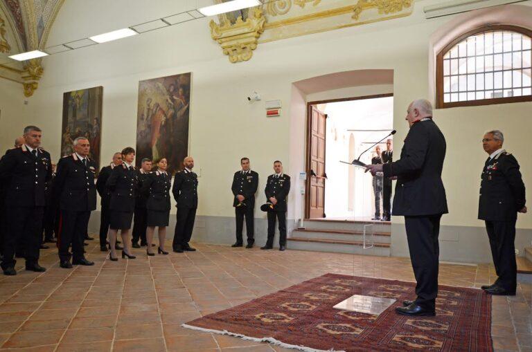 Perugia: ilComandante Generale dell’Arma dei Carabinieri, Generale di Corpo d’Armata Teo Luzi, in visita ai militari del Comando Legione Carabinieri “Umbria”.