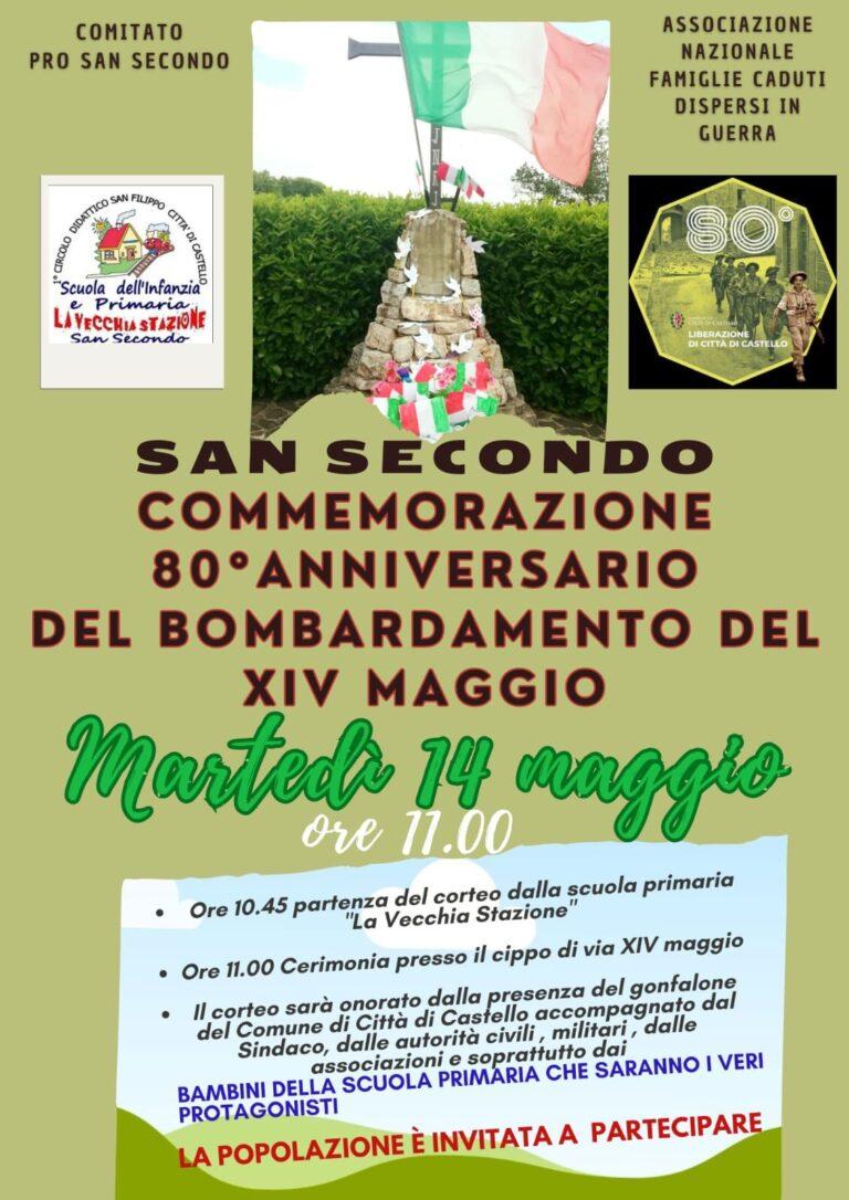 Commemorazione 80esimo anniversario del Bombardamento di San Secondo, martedi 14 maggio
