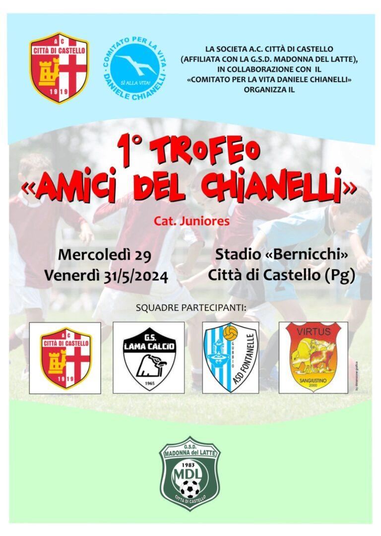 Tutto pronto per il 1° Trofeo ‘Amici del Chianelli’