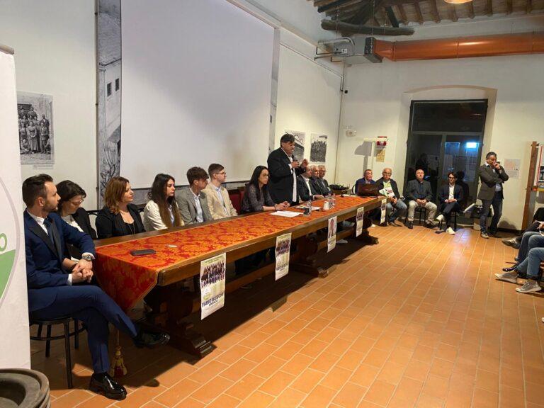 ‘Museo del Tabacco’ gremito, questa mattina, per la presentazione di ‘Communitas’, la lista a sostegno del candidato a Sindaco di San Giustino, Fabio Buschi