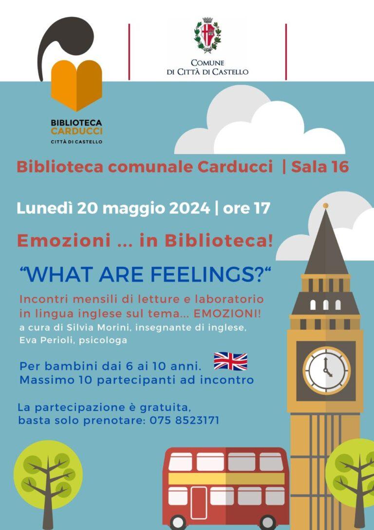 Biblioteca comunale Carducci: Lunedì 20 maggio alle ore 17,  ultimo appuntamento con gli incontri di letture e laboratori in lingua inglese