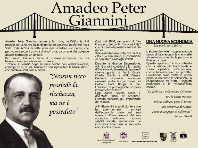 Il “Liceo Città di Piero” omaggia Amadeo Peter Giannini, venerdì l’inaugurazione del cortile a lui dedicato
