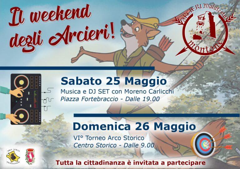Montone – Tutto pronto per il weekend degli arcieri. Al via la sesta edizione del Torneo per arco storico