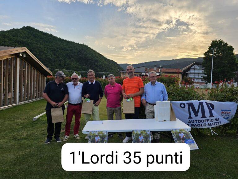 Silvio Battocchi vince la gara di golf, 18 buche Stableford, del Circolo Caldese di Città di Castello