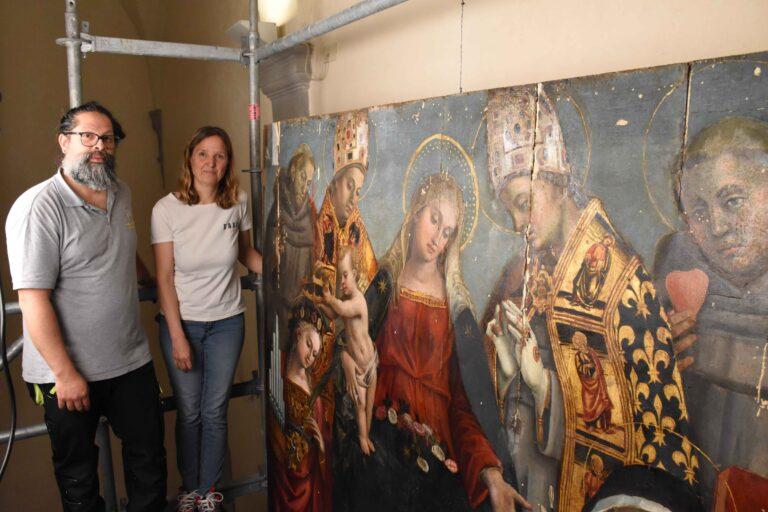 Echi dall’Anno Signorelliano: il laboratorio mobile del CNR in Pinacoteca per indagini sulla Pala di Santa Cecilia