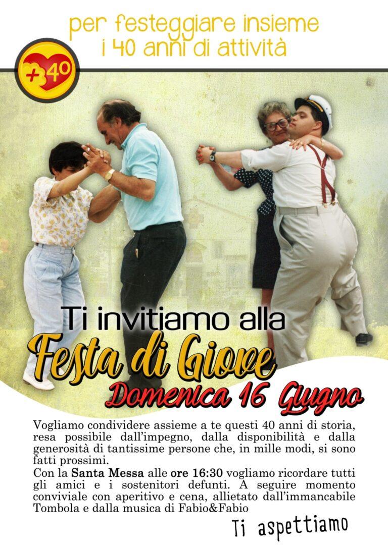 “Festa a Giove” per i 40 anni del Centro Accoglienza San Giovanni