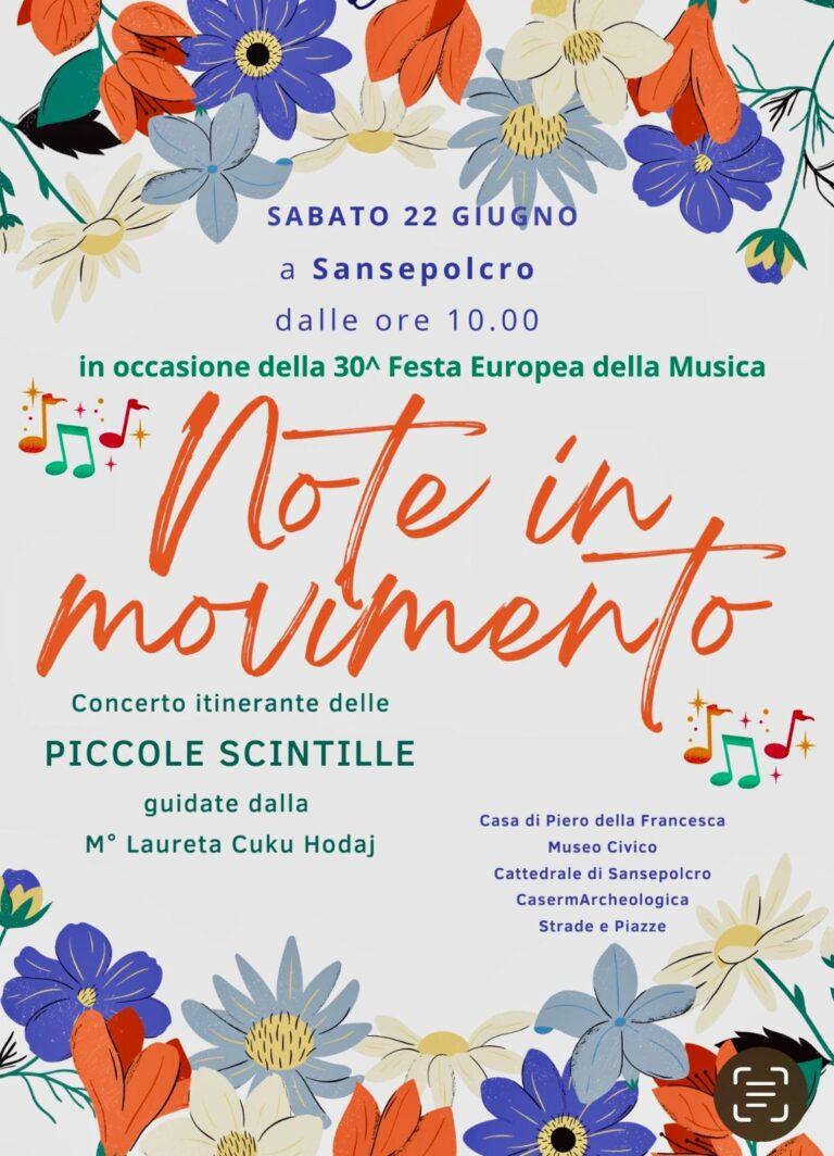 Sansepolcro in Festa: Le “Piccole Scintille” Illuminano la Città per il Trentesimo della Festa Europea della Musica