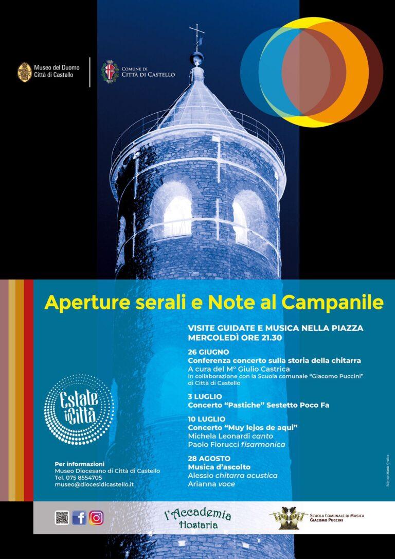 “Note al Campanile Musica nella piazza e visite serali” torna nei mesi di giugno, luglio e agosto in tradizionale appuntamento con 4 appuntamenti