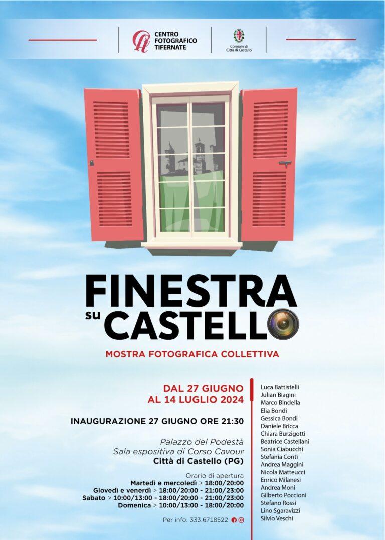 Centro Fotografico Tifernate, una nuova collettiva dal titolo “Finestra su Castello” in programma dal 27 giugno al 14 luglio 2024