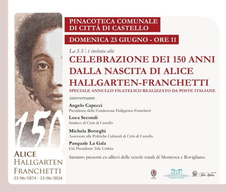 Domenica 24 giugno 2024, Città di Castello celebrerà il 150° anniversario della nascita della Baronessa Alice Hallgarten-Franchetti, nata a New York nel 1874