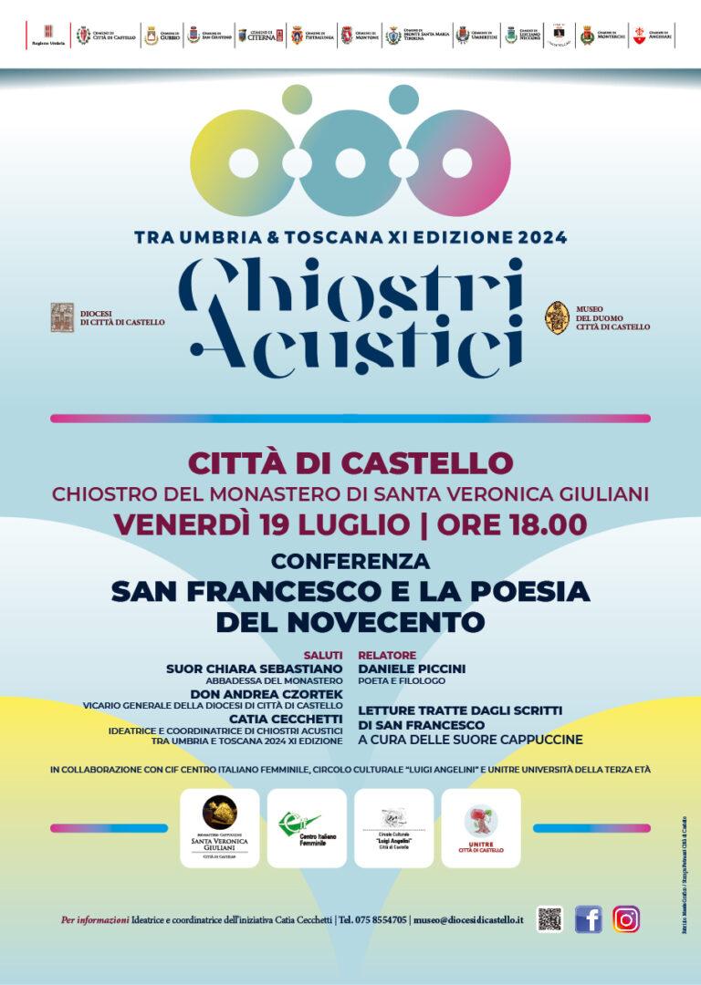 Chiostri Acustici tra Umbria e Toscana al via la XI edizione