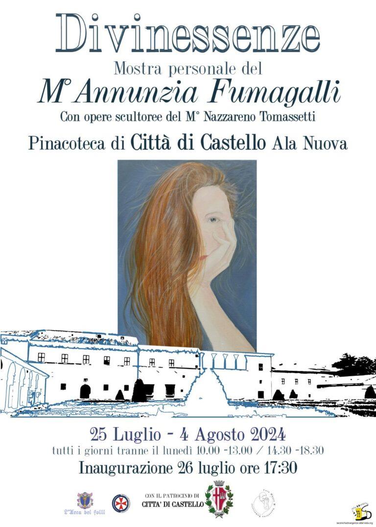 Inaugurazione della Mostra personale “Divinessenze” del M° Annunzia Fumagalli nell’Ala Nuova della Pinacoteca comunale di Città di Castello