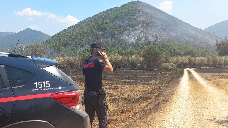 Incendio boschivo di vaste dimensioni in loc. Poreta
