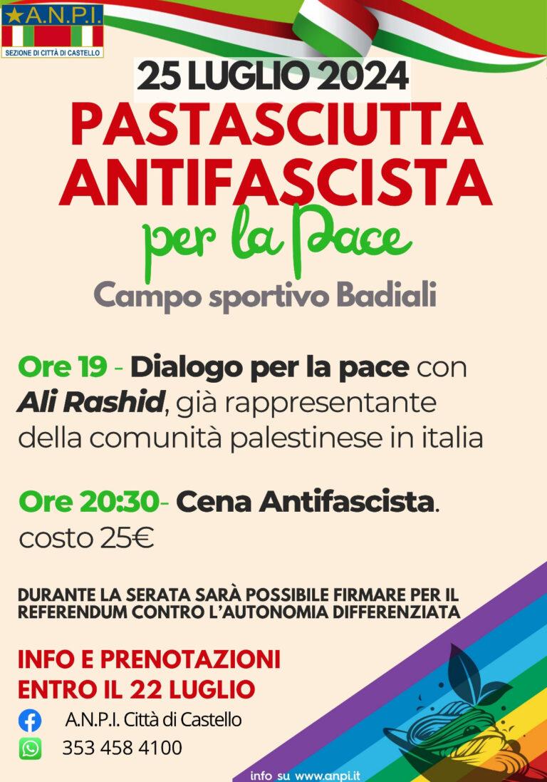 Torna in Alto Tevere l’appuntamento con la Pastasciutta antifascista.