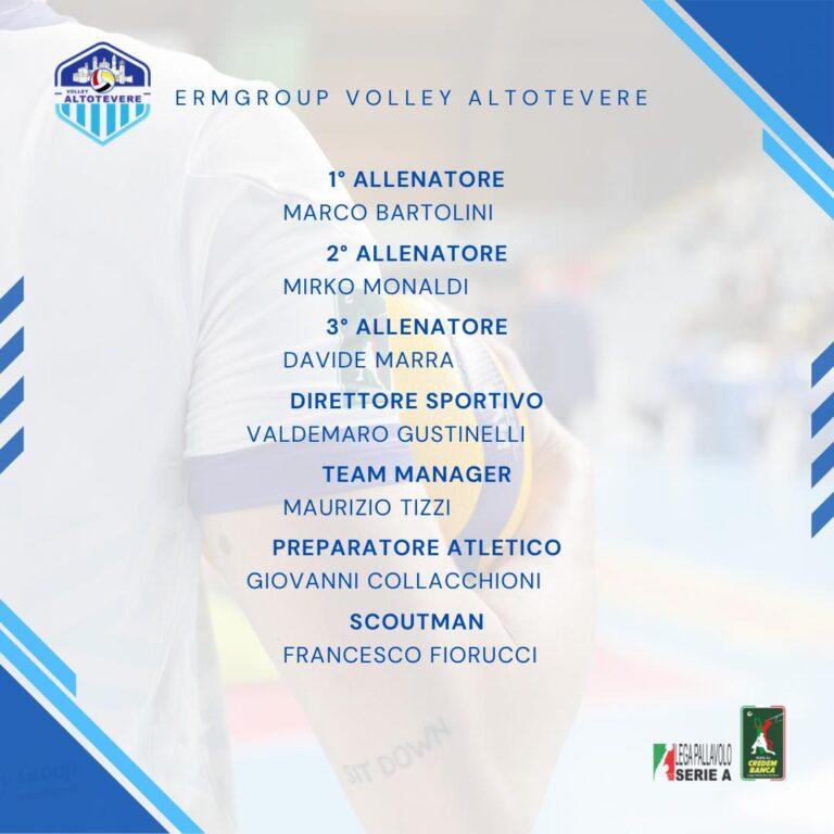 Il roster al completo della ErmGroup Volley Altotevere 2024/2025 campionato nazionale A3 Credem Banca – girone Bianco
