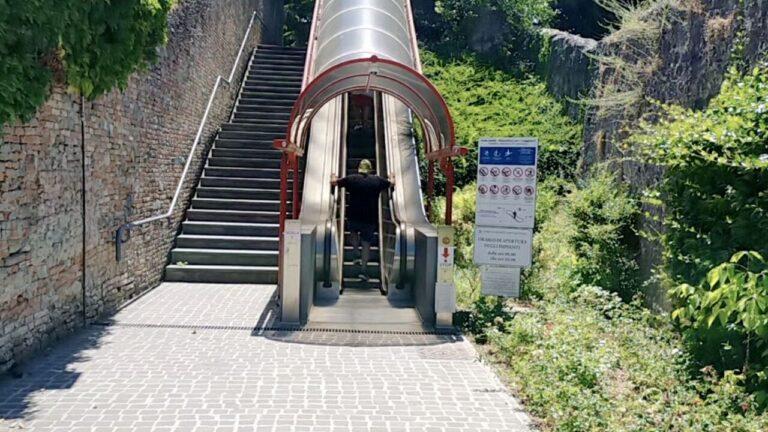 Da oggi riaperte le scale mobili del Cassero