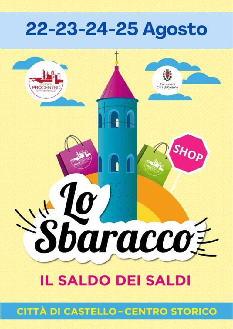 Da giovedì 22 a domenica 25 agosto “Lo Sbaracco” nei negozi del centro storico di Città di Castello