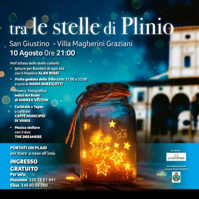 Tra le stelle di Plinio, evento da non perdere a Villa Graziani, sabato 10 agosto