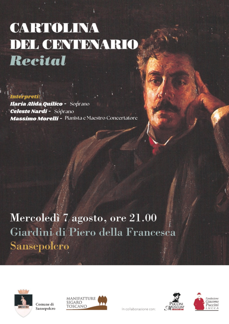 Ritorna a Sansepolcro la “Cartolina Pucciniana”: Concerto Omaggio a Giacomo Puccini