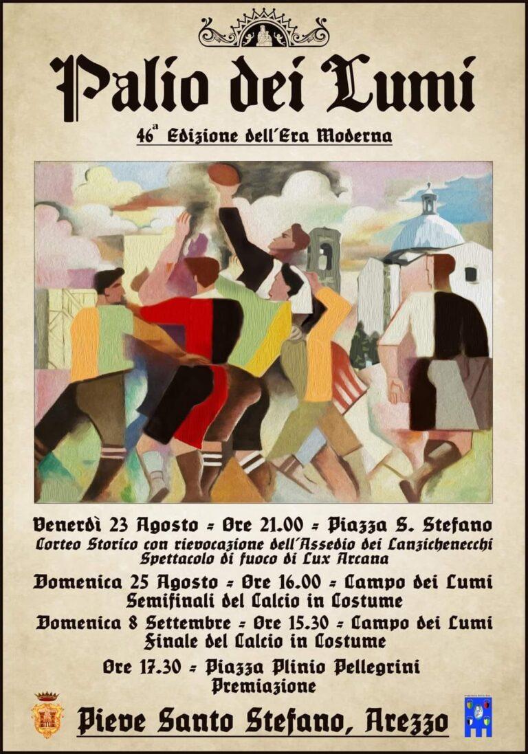 Sarà ancora una volta Rialto – Pontevecchio la finale dell’edizione numero 46 dell’era moderna del Palio dei Lumi di Pieve Santo Stefano