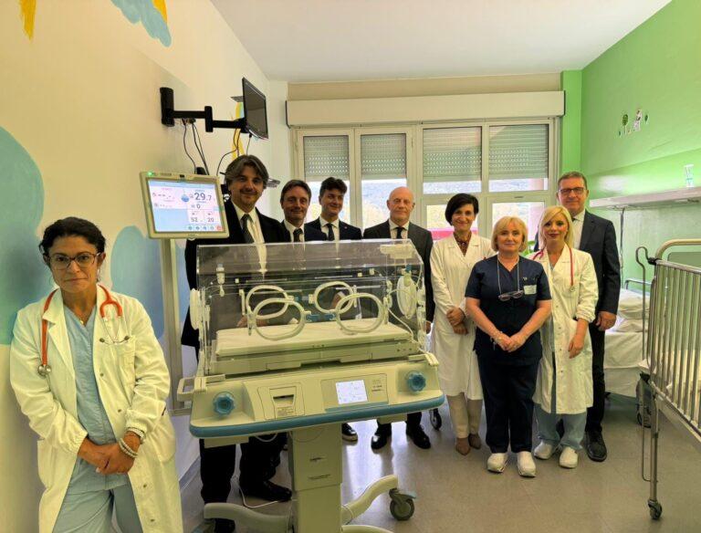 Orvieto, incubatrice neonatale e presidio per la ventilazione donate alla UO di Pediatria