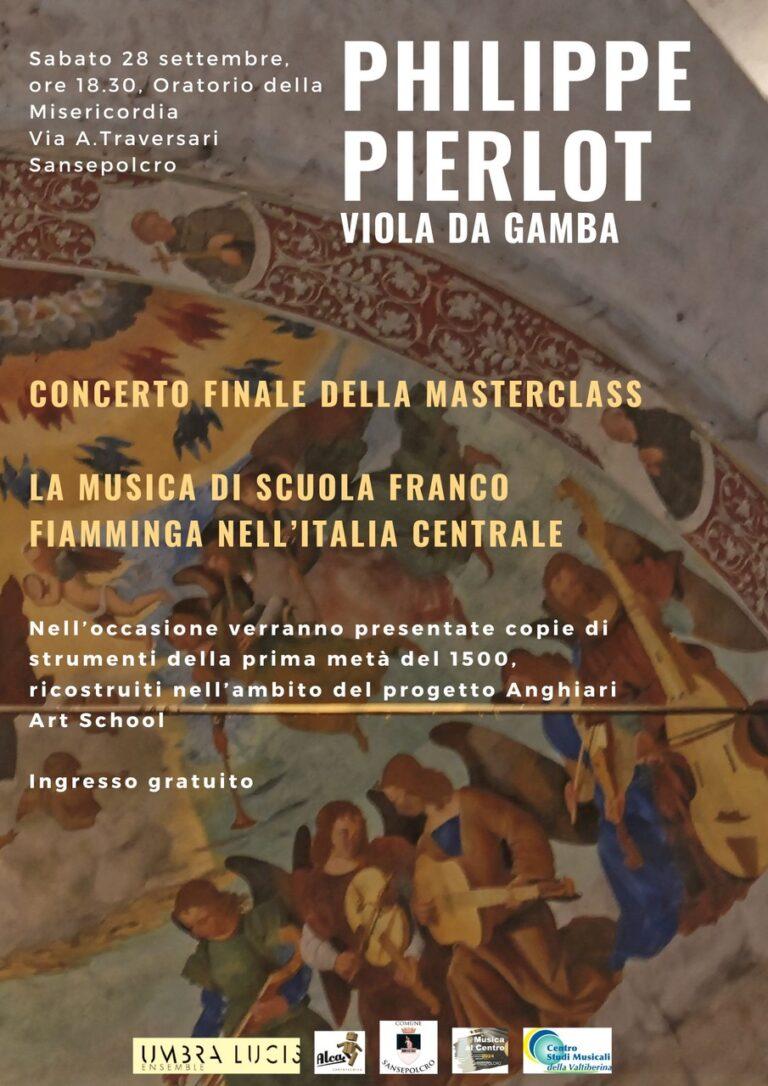 Centro Studi Musicali della Valtiberina: a Sansepolcro, in collaborazione con l’Associazione Umbra Lucis, la masterclass di Viola da gamba tenuta da Philippe Pierlot
